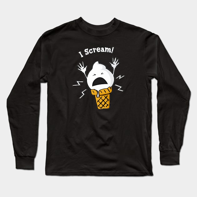 i scream Long Sleeve T-Shirt by denufaw